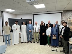 APM colleagues with members of the project community in Saudi Arabia